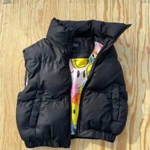 ANWND Womens puffer smiley black